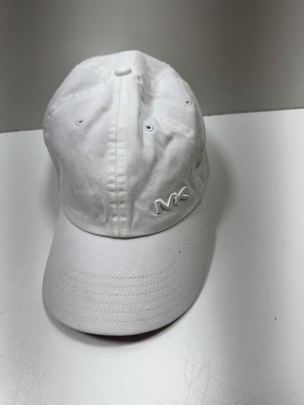 Michael Kors Designer White Baseball Cap One Size Fits All Hat Unisex Cotton